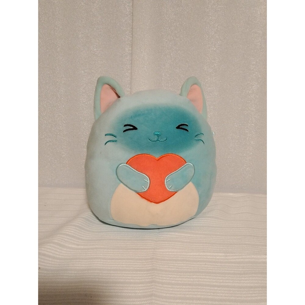 Squishmallows Sigrid Siamese Cat 8" Plush Valentine's Day Fuzzy Heart